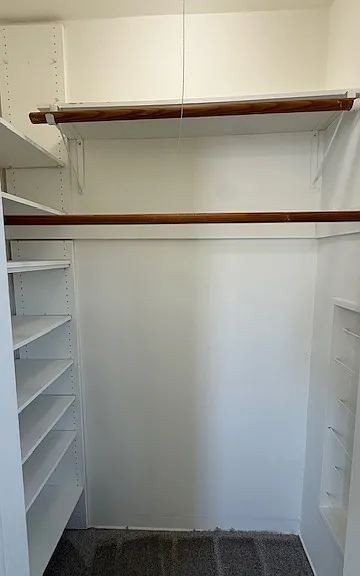 Primary closet