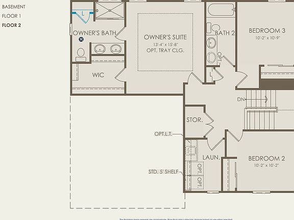 Oakdale Floor Plan, Quick Move-In Home, Floor 2