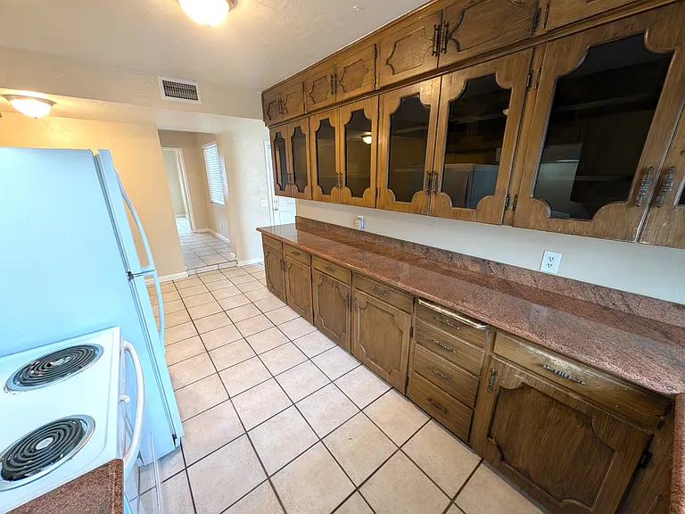 Roomy kitchen with plenty of cabinets