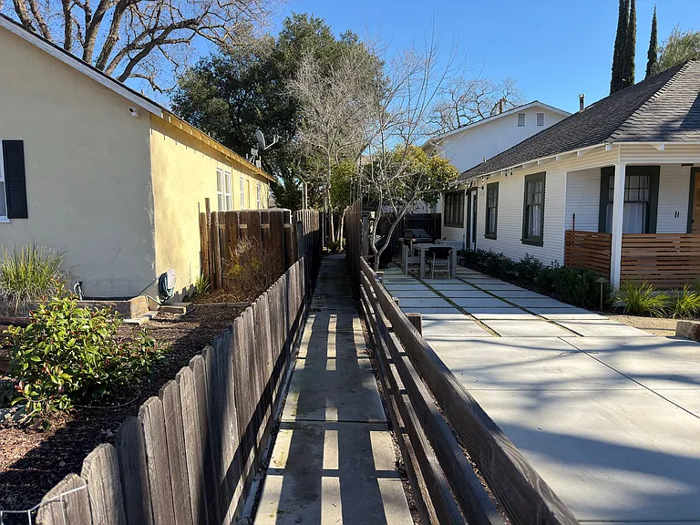 option to park on Park Street and enter the property.