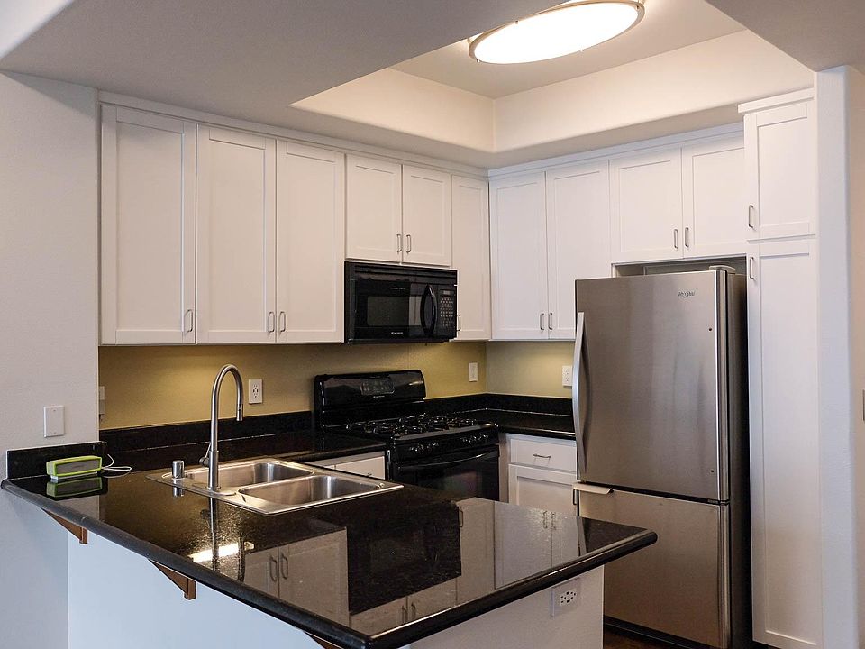 Kitchen with brand new fridge
