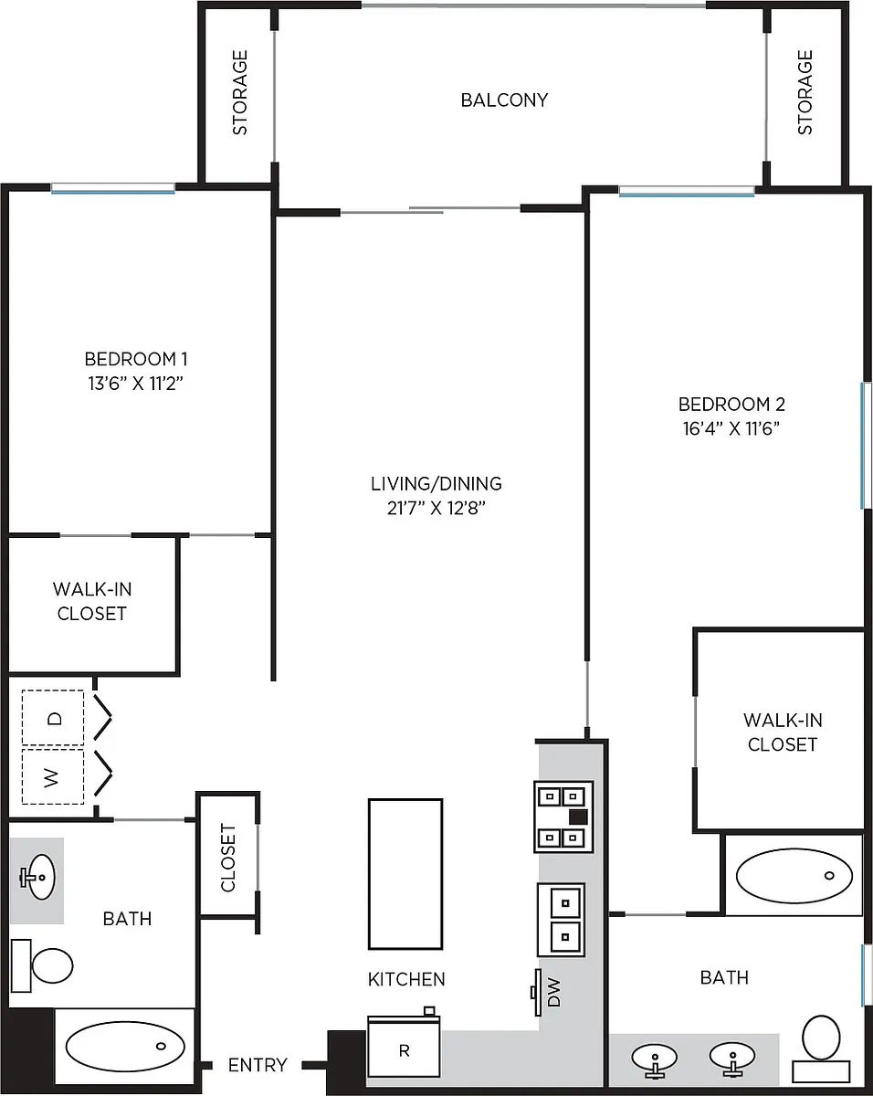Floor plan Reserve - 2B