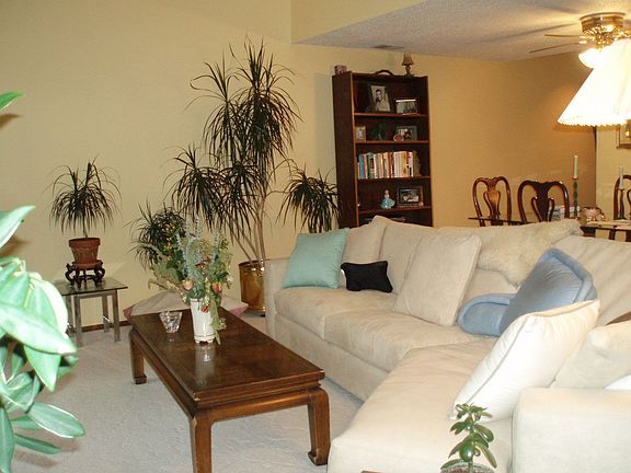Spacious Living Room with Vaulted Ceilings