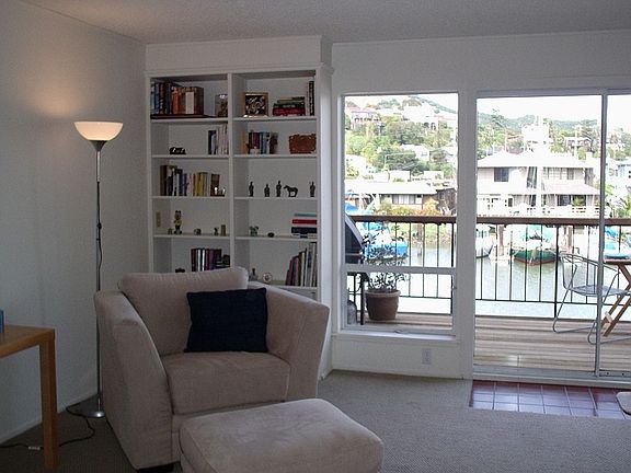 Living Room Deck and Water View
