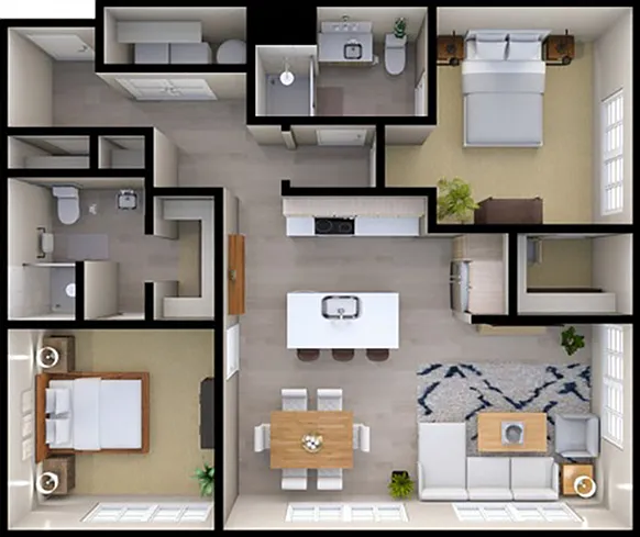 Explore this inviting apartment design, perfect for stylish urban living. Explore this inviting apartment design, perfect for stylish urban living.