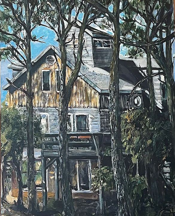 A painting of the house