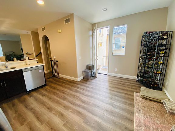 The kitchen is quite open and there is space for a small dining set or kitchen island/ butcher's block. There is also a small patio that opens off the kitchen were you can keep a BBQ grill.