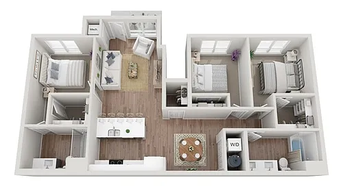 Floor plan 3BR A1