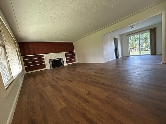 Living room viewed from entry into dining room