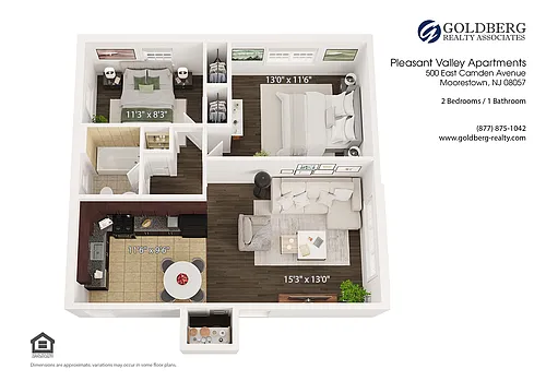 Floor plan 2 Bedroom Deluxe