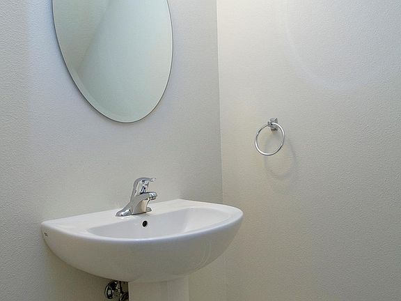 Downstairs powder room