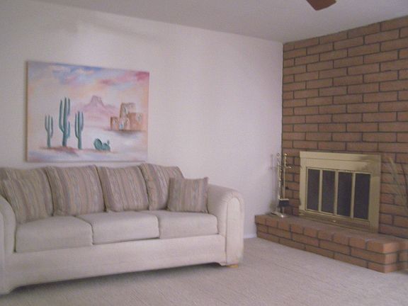 Living Room with Fireplace