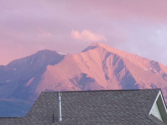 Sopris view from deck and dining room