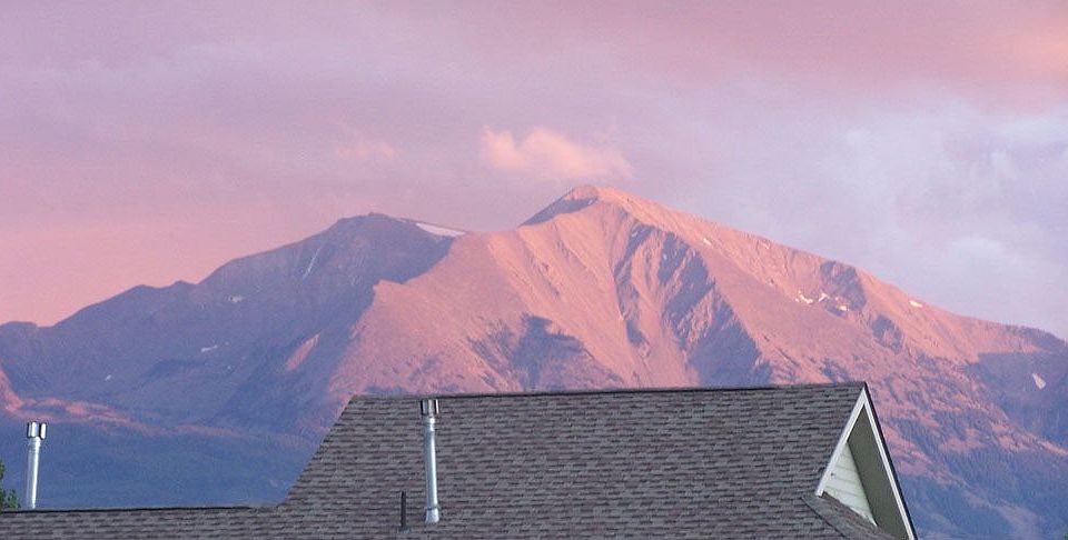 Sopris view from deck and dining room