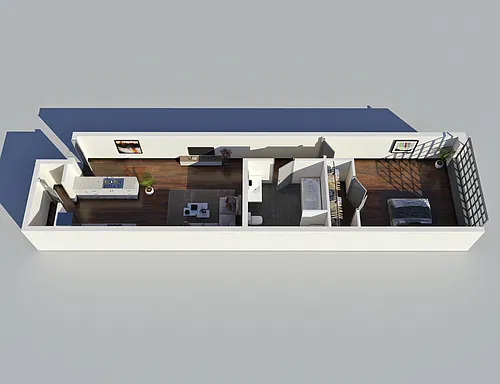 Floor plan Standard Loft - 1 BDR, 1 BTH