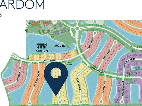 Location of this home within Del Webb Naples