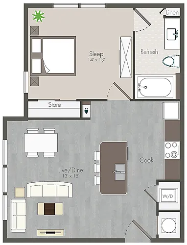 Floor plan Becker