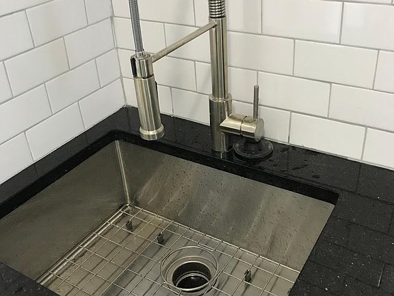 New sink and faucet