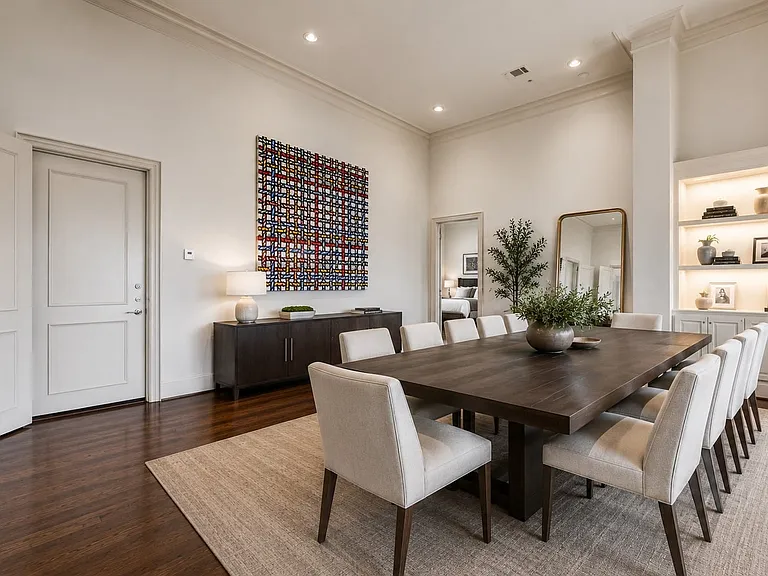 Dining area is Virtually Staged