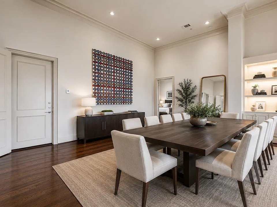 Dining area is Virtually Staged