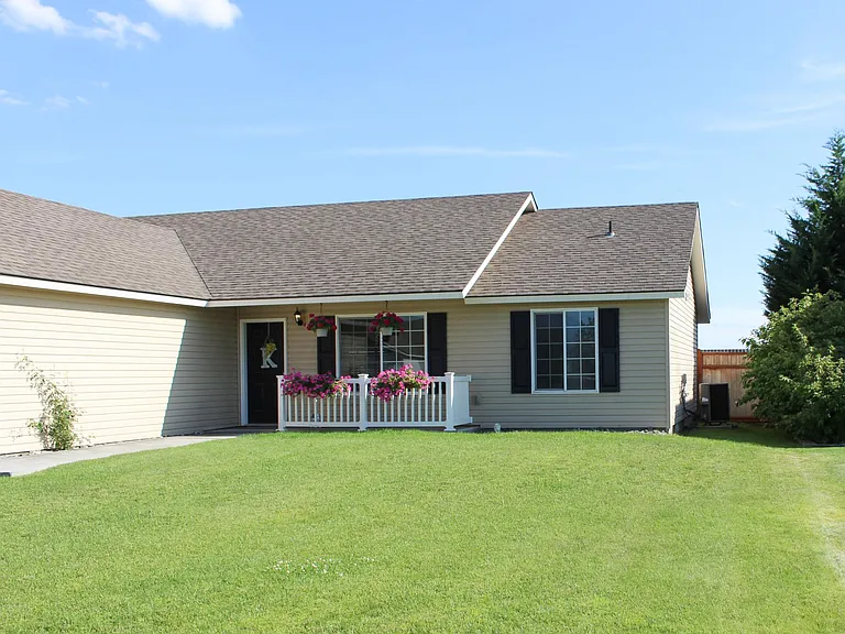Front yard with porch