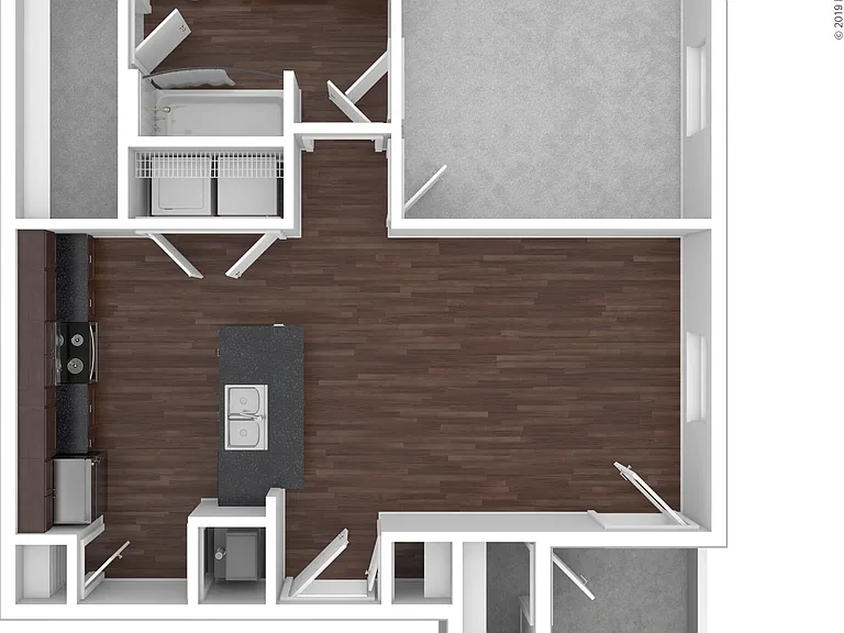 The Station: Beds - 1: Baths - 1: SqFt Range - 680 to 680