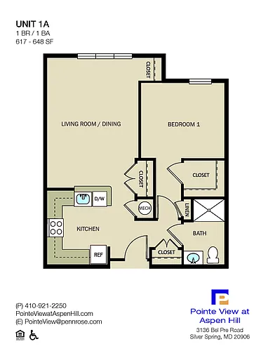 Floor plan 1 Bedroom