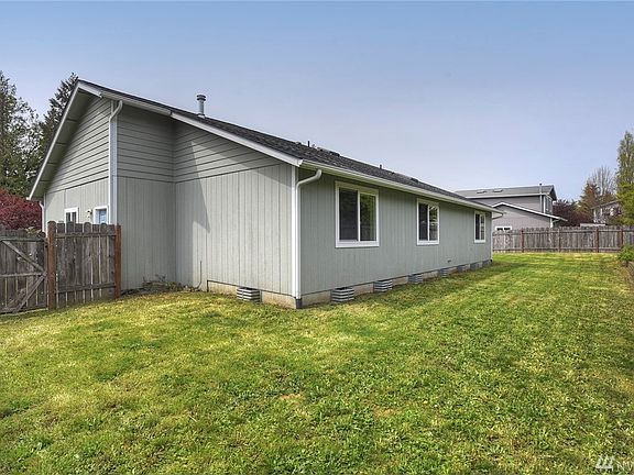 Fully fenced back yard