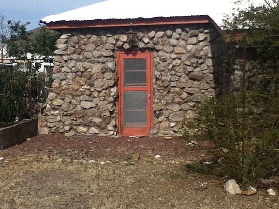 Side door at front of house