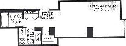 2nd image of 350 W 50th St APT 3Q