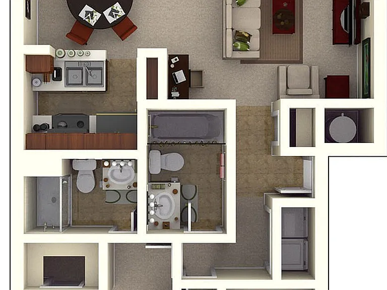 Residence 3 2x2 986 sq ft Residence 3 2x2 986 sq ft