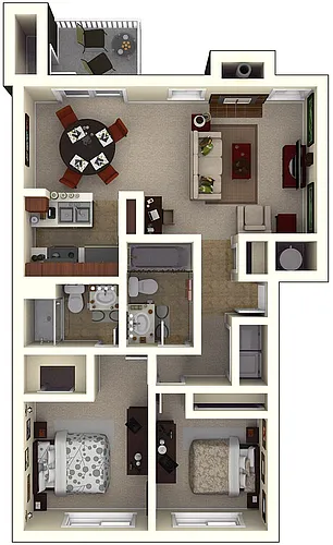 Floor plan 2X2