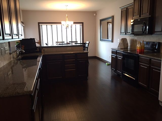 Looking from the garage door