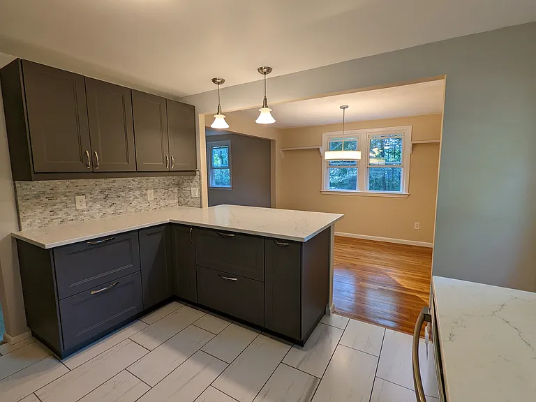 Kitchen (background = Dining Room & partial Living Room)