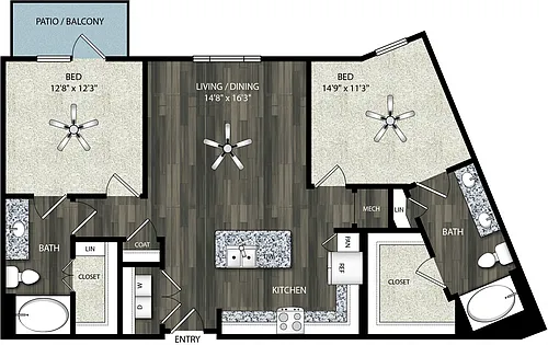 Floor plan B3