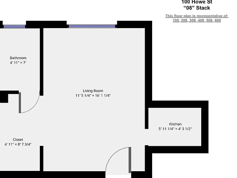 100B Howe St #208 — Photo 3