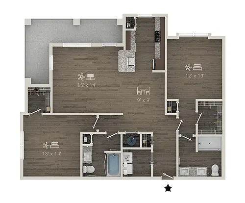 Floor plan Pollock