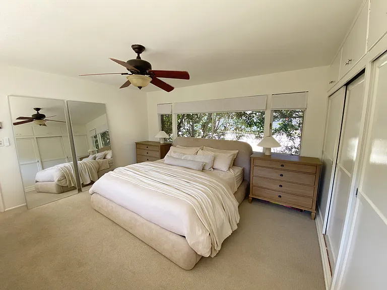 Primary suite on upper level