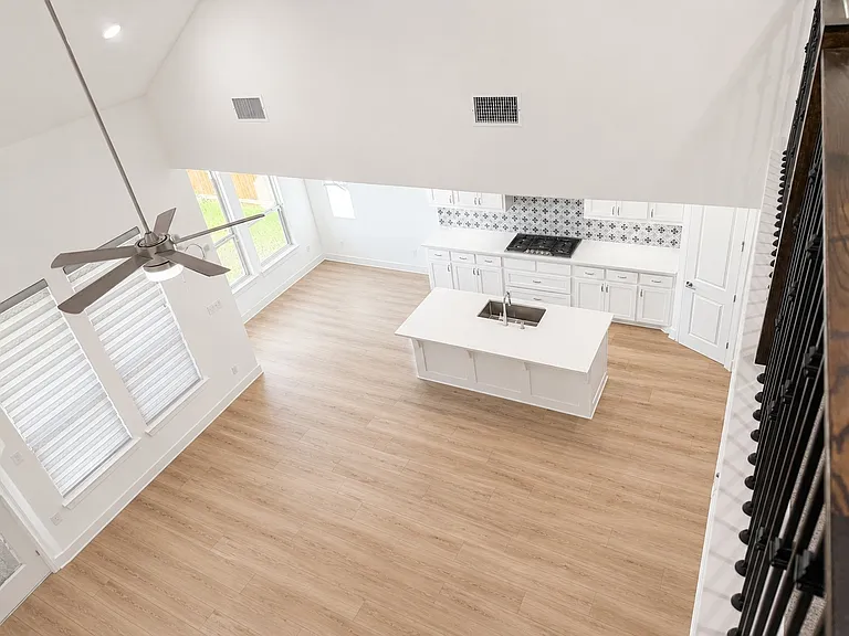 Living room and kitchen view from Second Floor