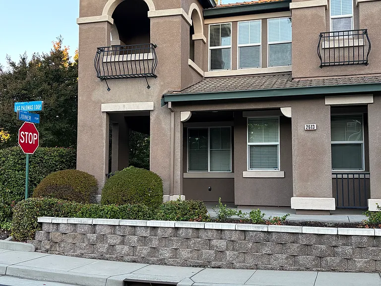 Front of condo