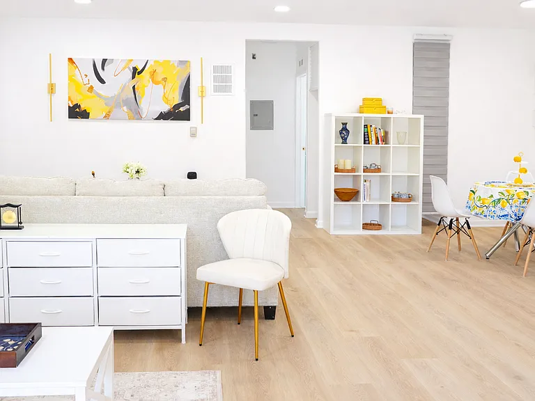 New Hardwood Floors, New Furniture, and New Lighting