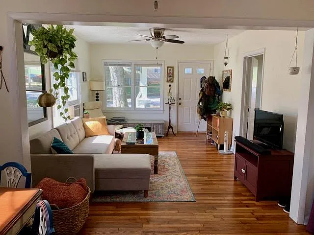 Living room. Please note - house is NOT furnished. Staged only to give you an idea of the space.