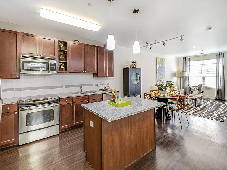 Cook in style with a newly renovated townhome kitchen, designed for both function and flair.