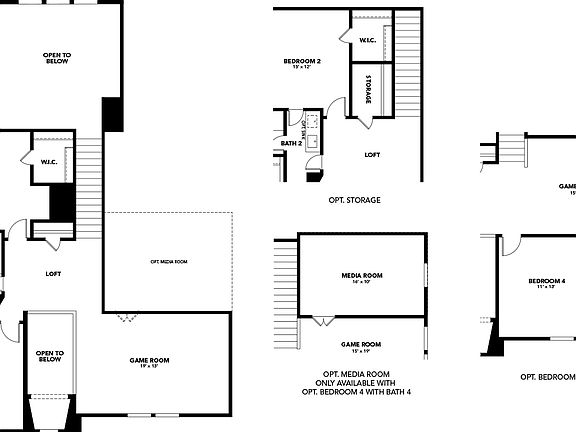 Second Floor of Magnolia Plan