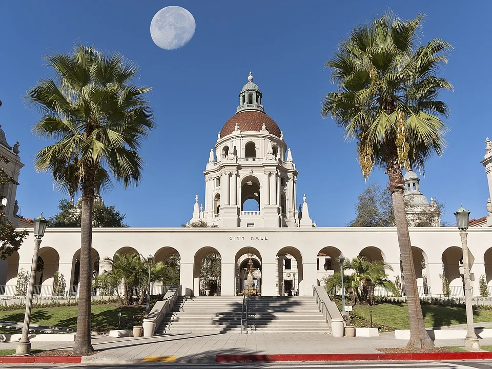 Pasadena's iconic City Hall is only moments from your door
