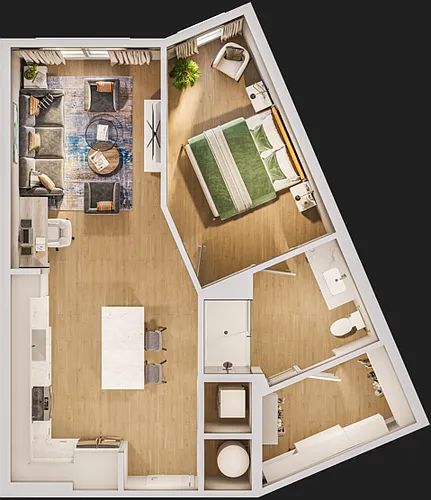 Floor plan 1E