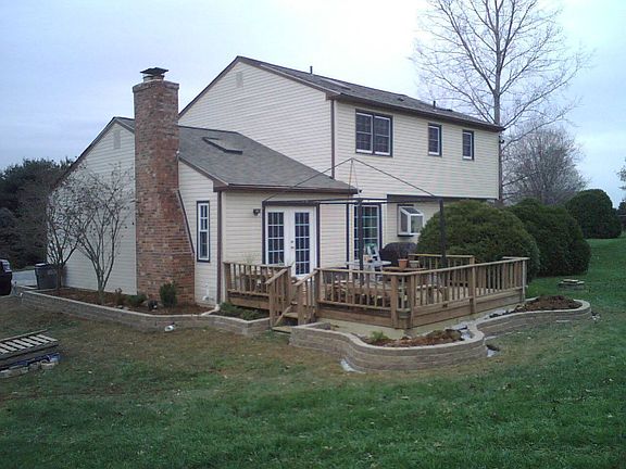 Flowerbed/retaining wall project-2008