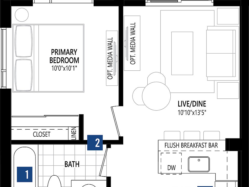 This floorplan is only available in Building 1