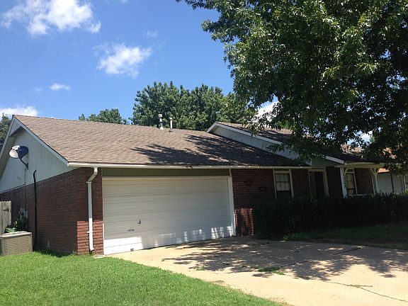 front elevation showing double attached garage