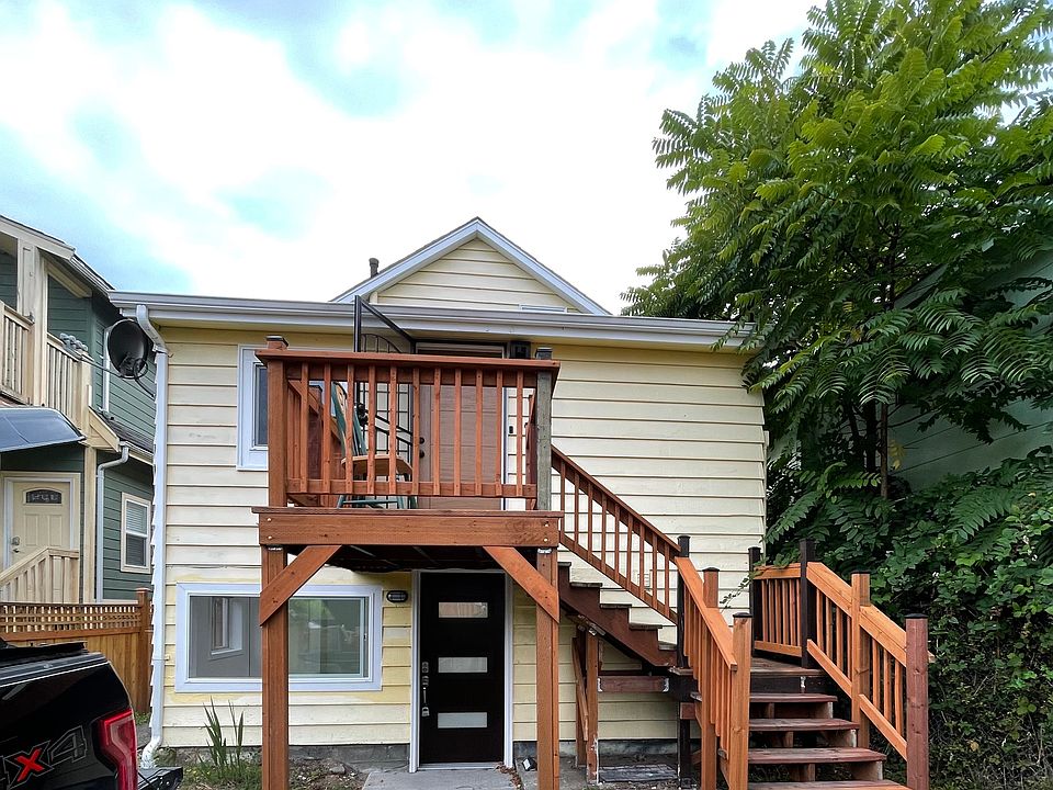 Unit B entrance downstairs, directly in front of your 2 parking spots!
